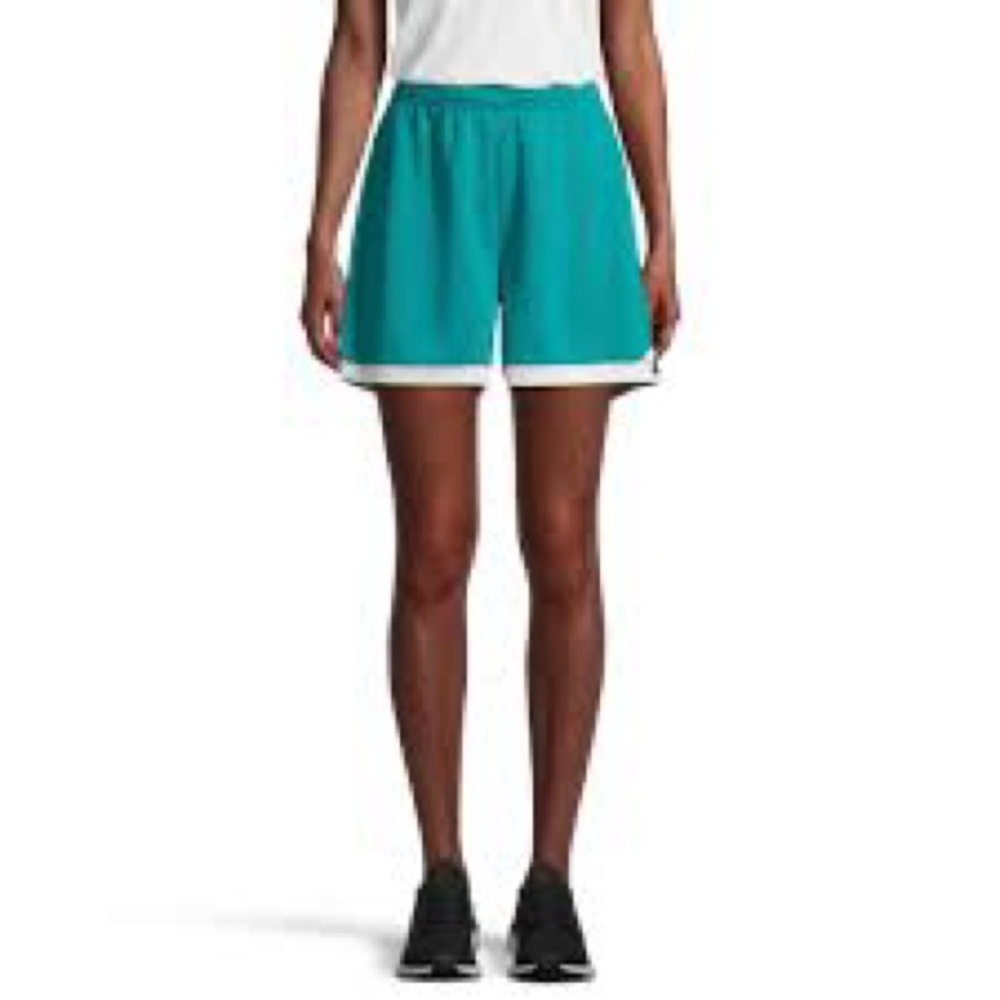 Lotto Empire Women’s Soccer Shorts, Teal w/ White Trim - XL - NWT